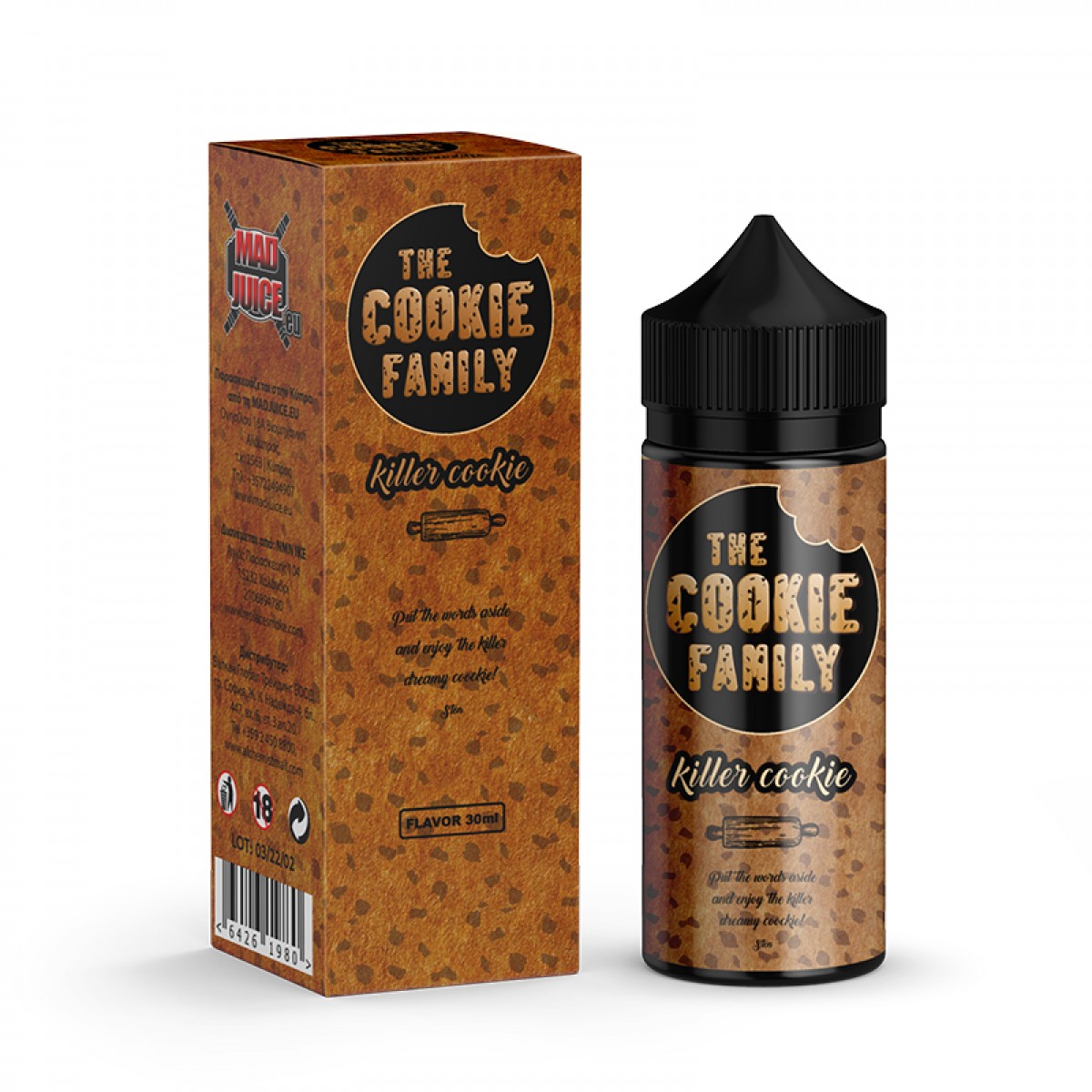 Mad Juice The Cookie Family Killer Cookie Flavour Shot 24/120ml